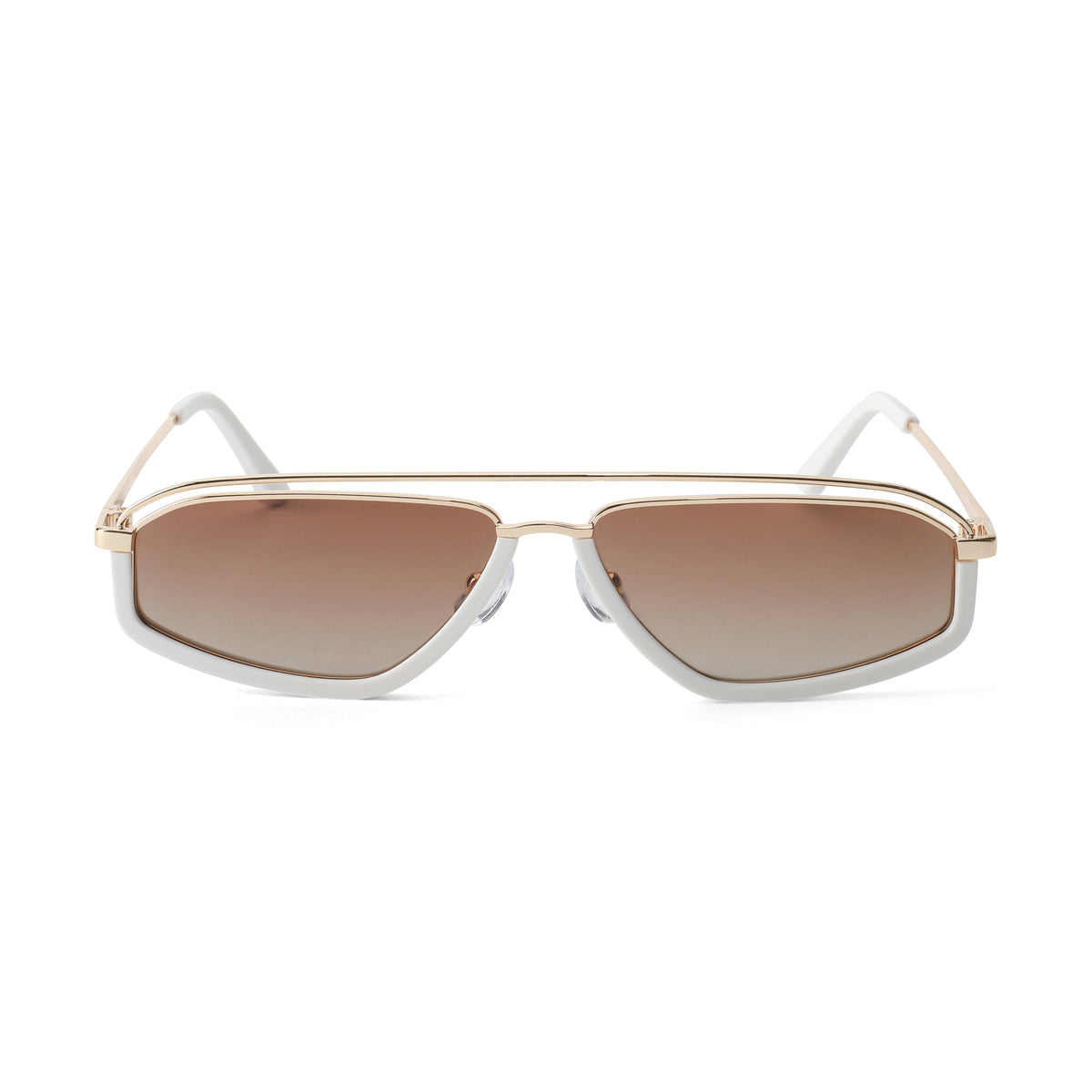 NWT Free People x Eleventh Hour Small Aviator Sunglasses in White 11.1 Small Aviator Sunglasses – Polarized | Eleventh Hour  main image 4