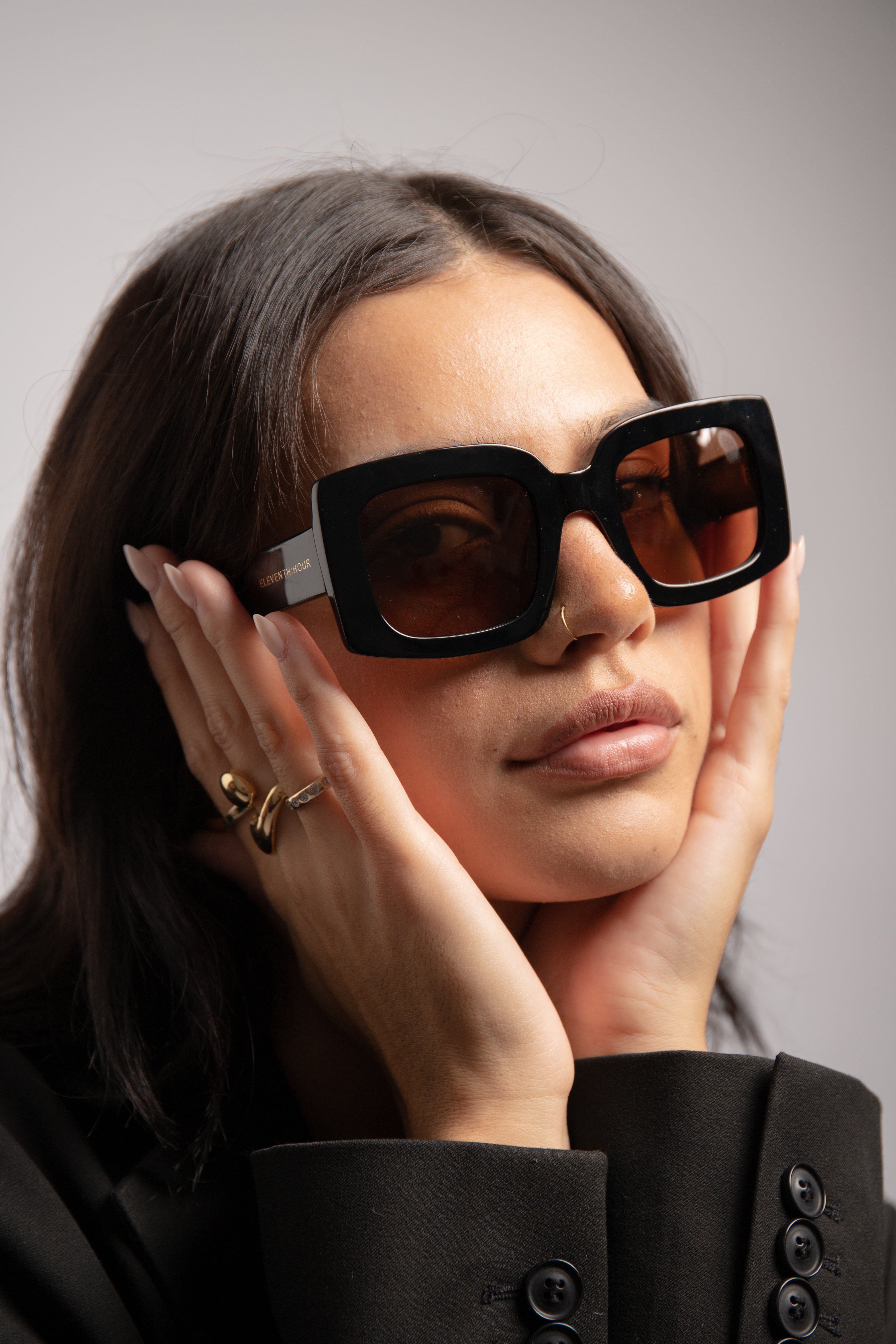 Mink Square Oversized Polarized Sunglasses – ELEVENTH HOUR